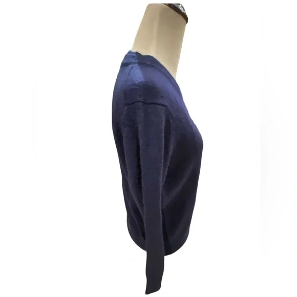 Burberry Navy double crew Neck Sweater — Size L - Picture 4 of 5